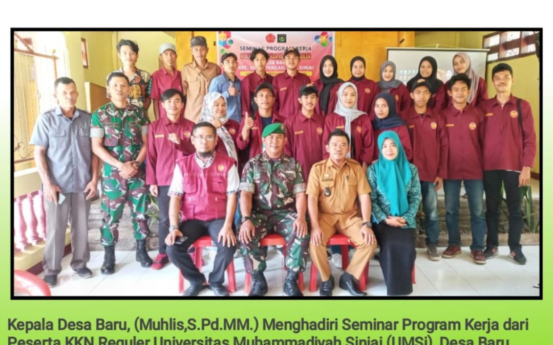 KKN Reguler UMSi Laksanakan Seminar Program Kerja Desa Baru