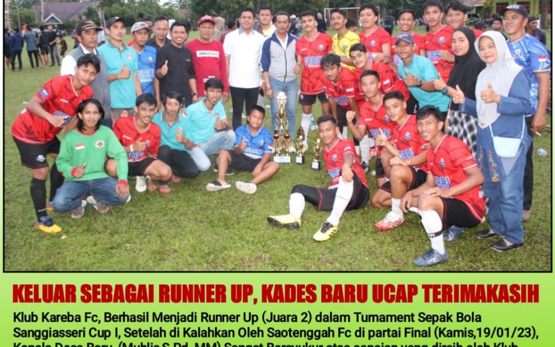KAREBA FC Juara Turnamen Sepak Bola Sangiasseri Cup 1