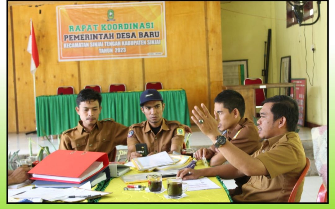 Kepala Desa Baru Pimpin Rakor Perangkat Desa