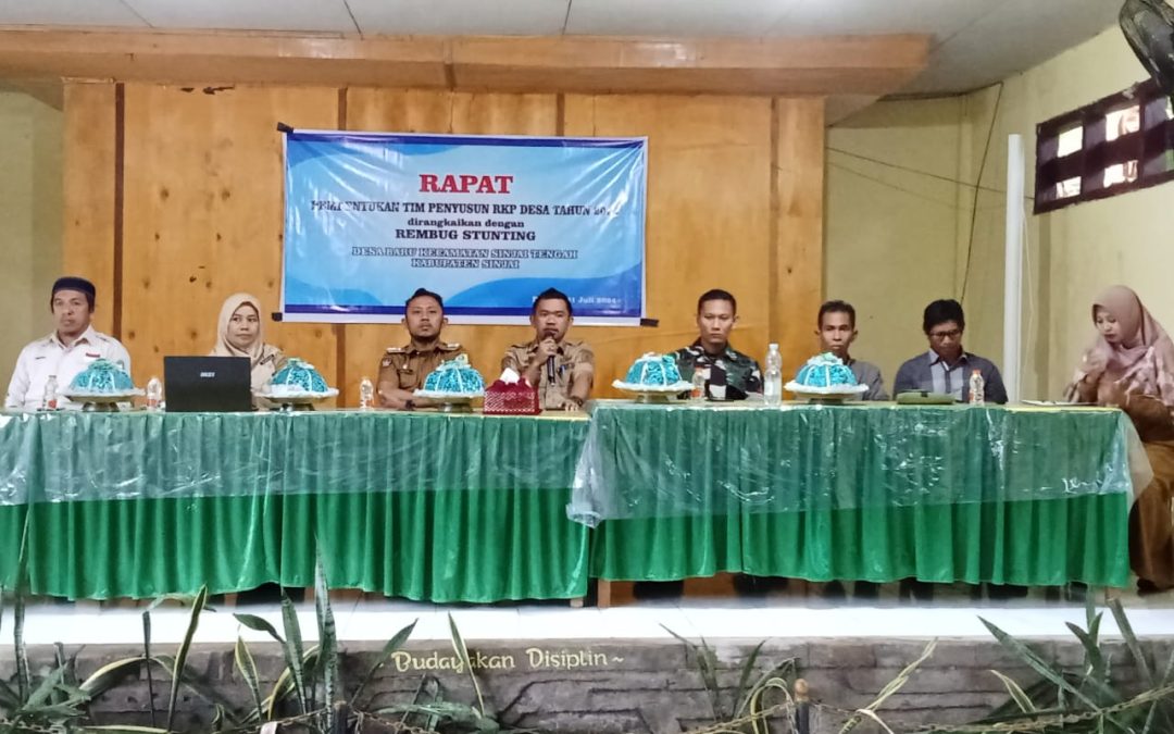 Pemerintah Desa Baru MUSDES Pembentukan Tim RKP Des 2025 dan Rembug Stunting