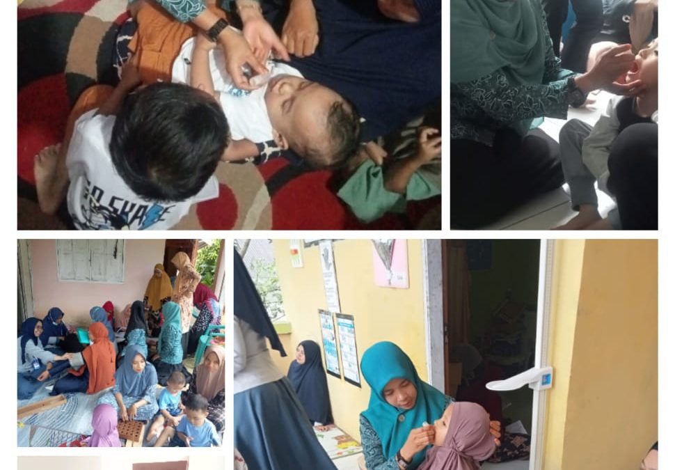 Ketua Tim Penggerak PKK Desa Baru Jalankan Program Pemberian Tetes Polio