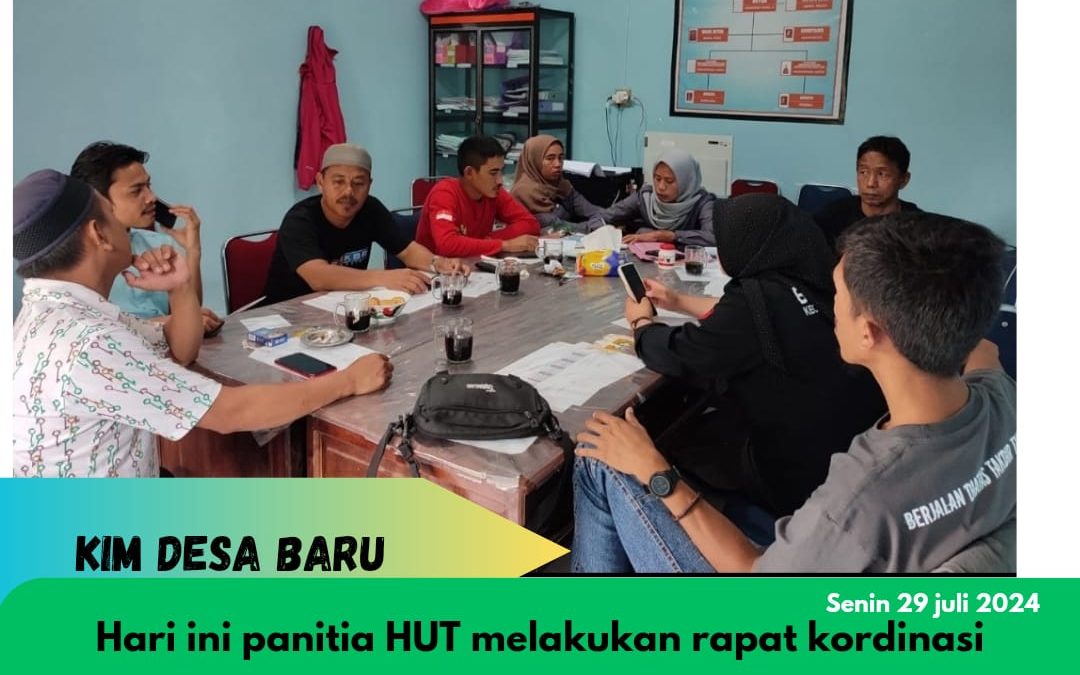 Panitia HUT RI Ke 79 Tingkat Desa Baru Mantapkan Persiapan