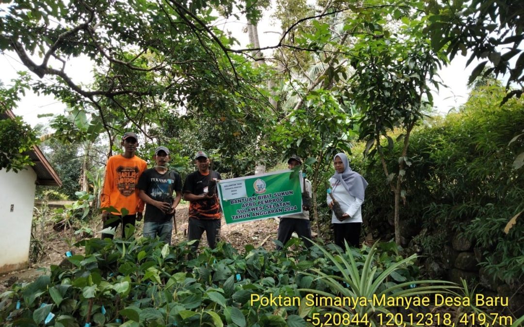 Kelompok Tani Simanya-Manyae Desa Baru Dapat Bantuan Bibit Sukun