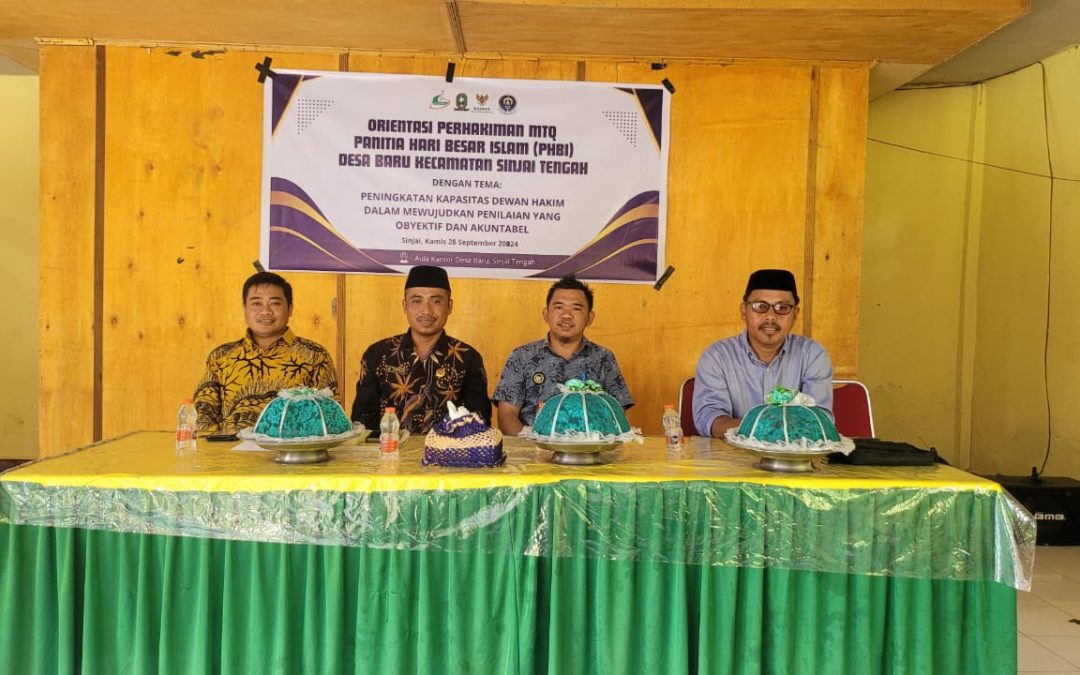 Pengurus PHBI dan  Guru TK-TPA Desa Baru Dilatih Manajemen Perhakiman