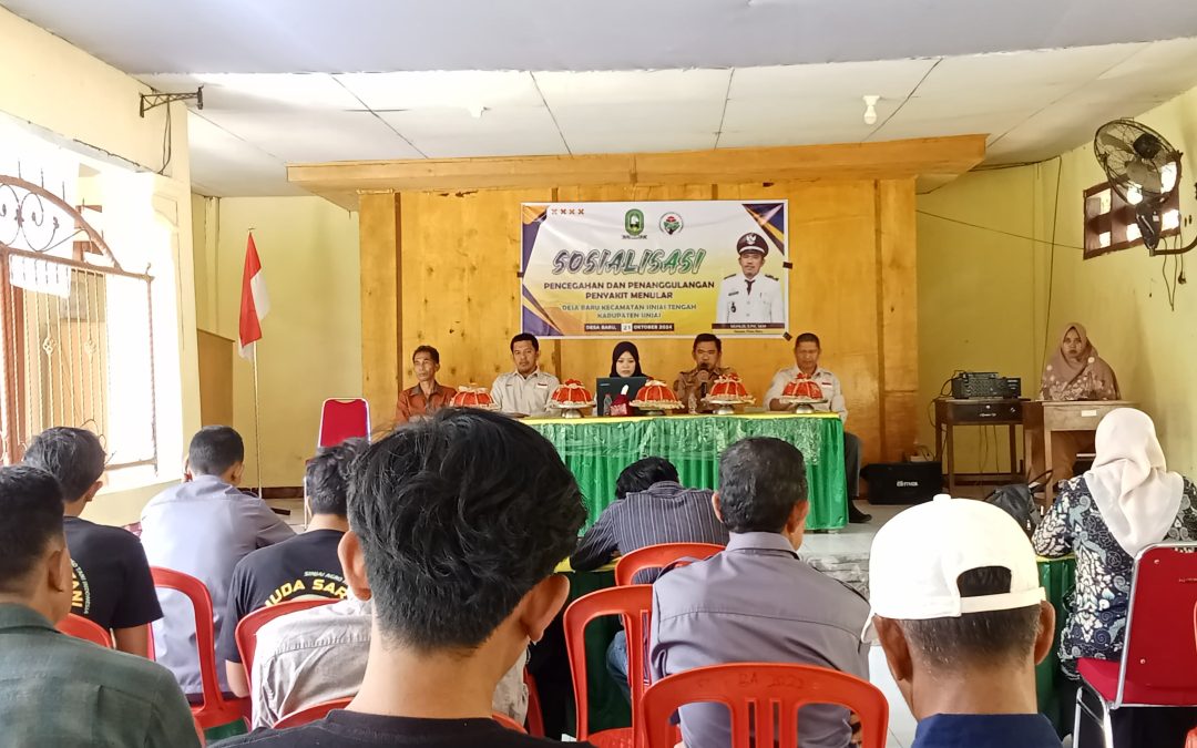 Melalui Sosialisasi, Kepala Desa Baru Ajak Masyarakat Cegah Penyakit Menular
