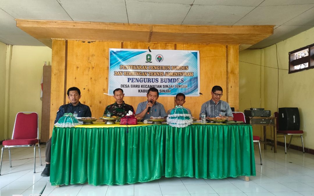Pemerintah Desa Baru Kukuhkan Pengurus BUMDes Bina Usaha