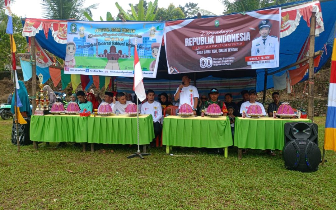 Perayaan HUT RI Ke-80 Tingkat Desa Baru Resmi Berjalan