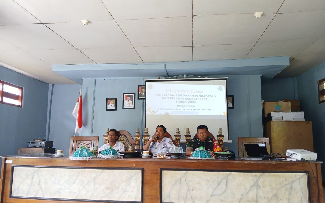 BPD Desa Baru Serahkan Hasil Musyawarah Penetapan RPJM dan RKPDes Kepada Pemerintah Desa Baru