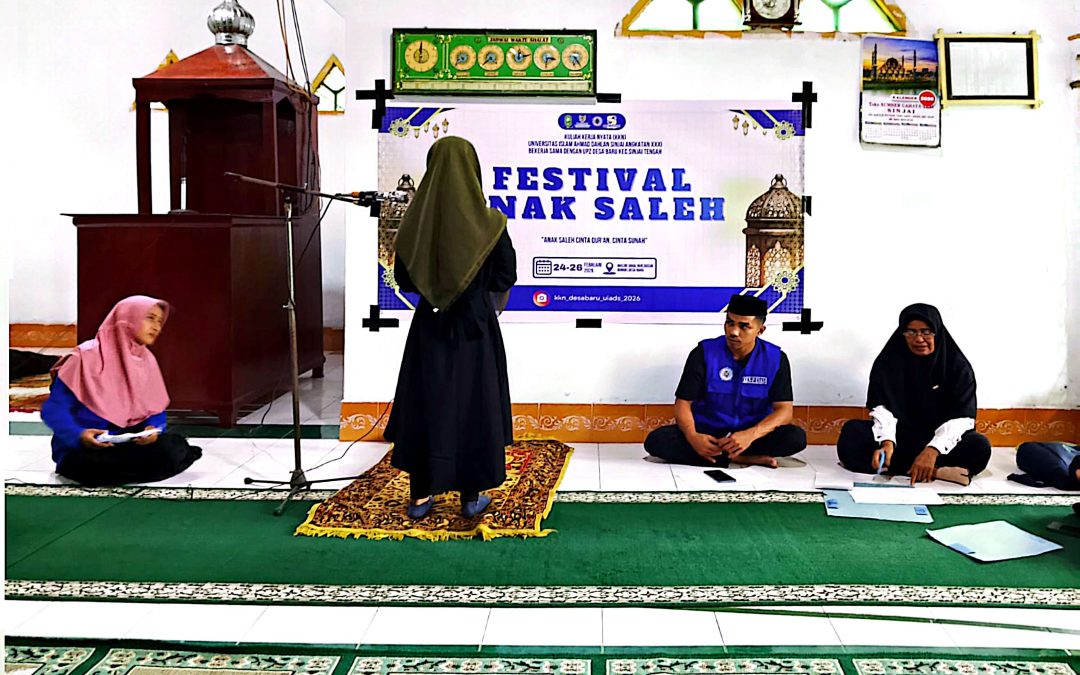 KKN UIAD Kolaborasi PHBI Desa Baru Bikin Festival Anak Sholeh
